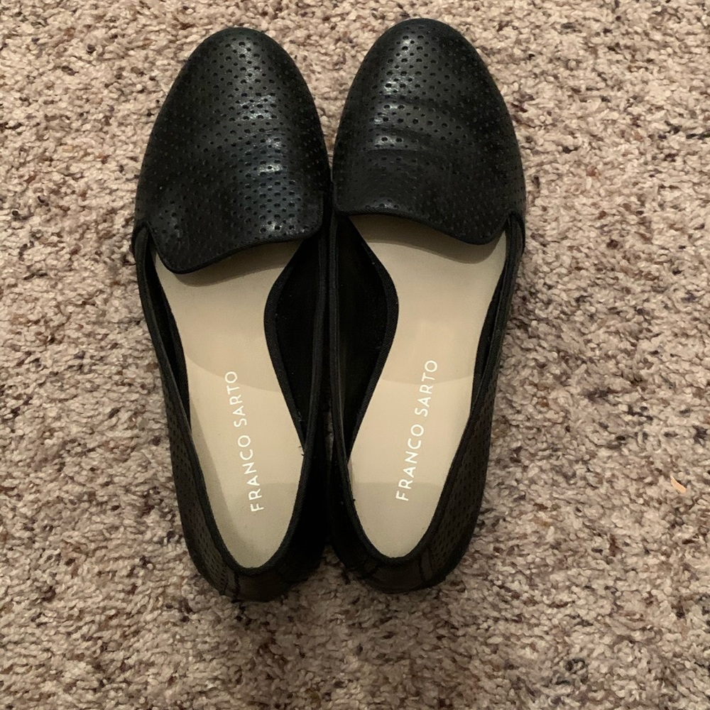 Franco Sarto Black Flats